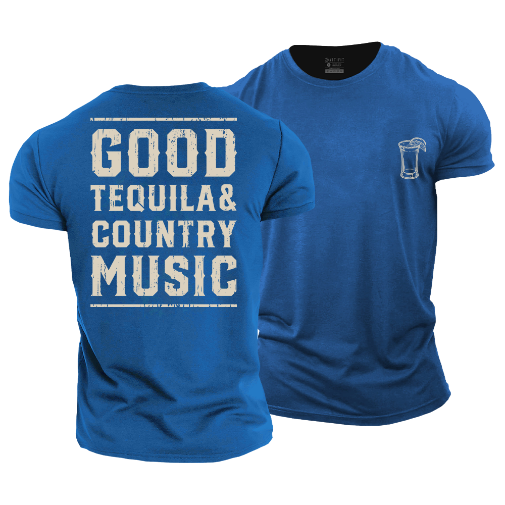 Good Tequila Country Music Cotton T-Shirt