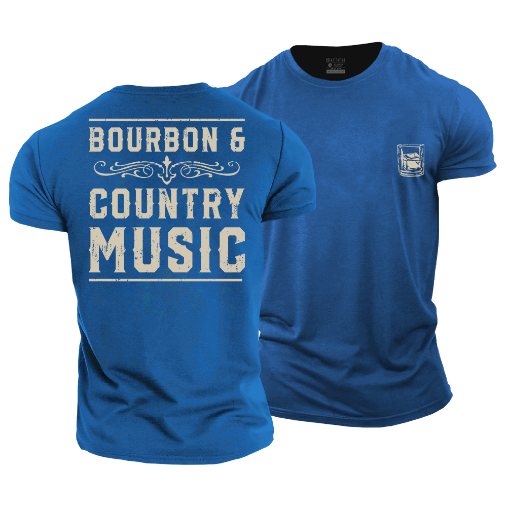 Bourbon & Country Music Cotton T-Shirt