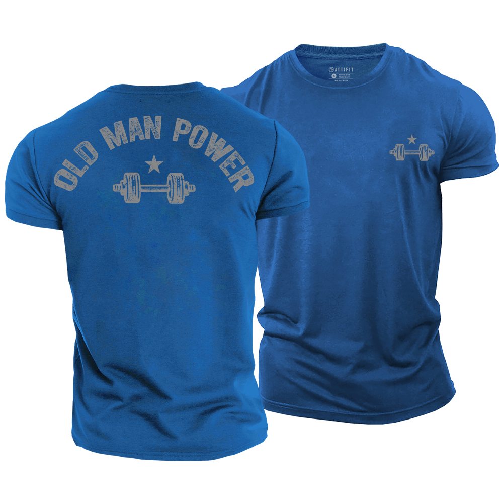 Old Man Power Cotton T-Shirt