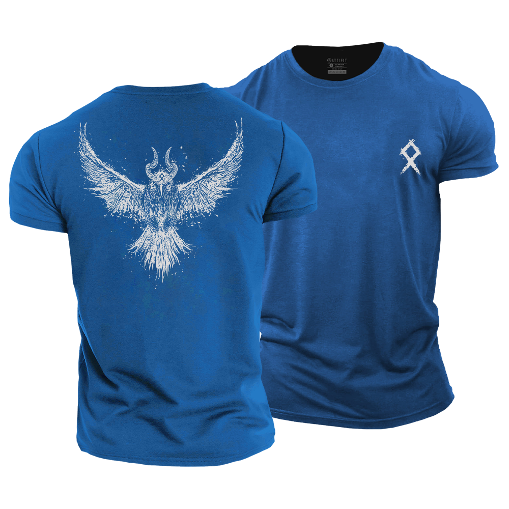 Viking Raven Cotton T-Shirt