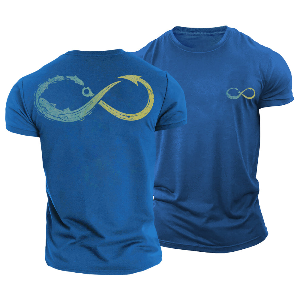 Fishing Never Ends Cotton T-Shirt