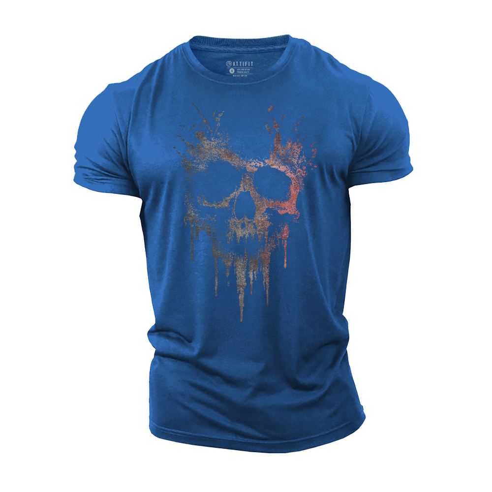 Skull in Shadows Cotton T-Shirt