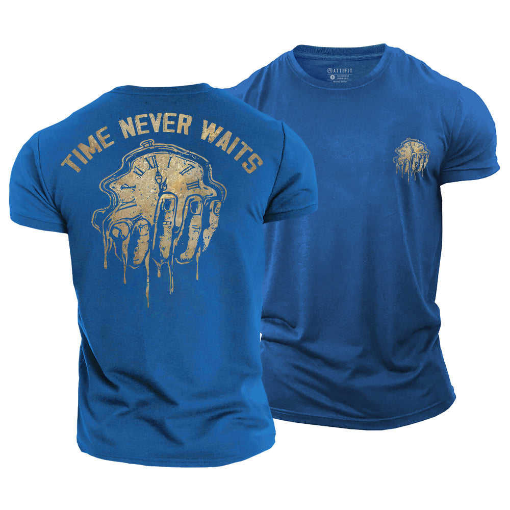 Time Never Waits Cotton T-Shirt