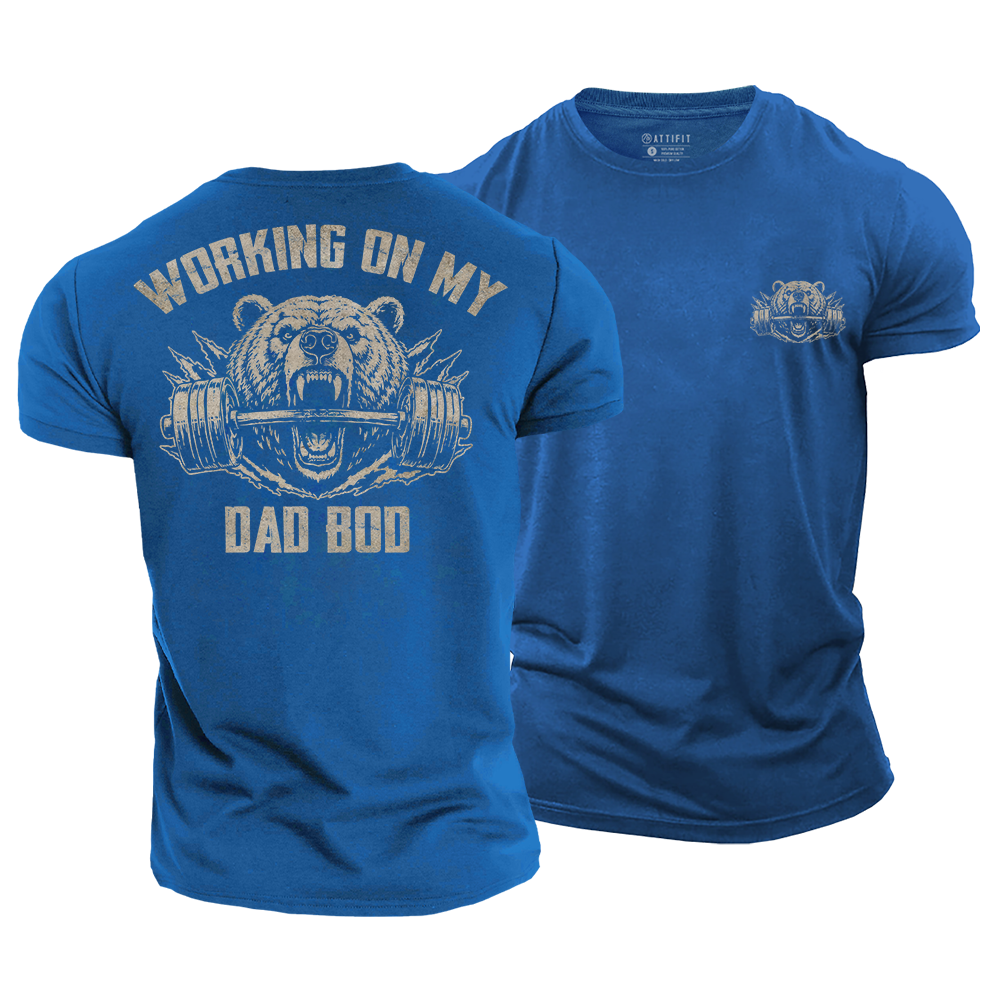 Bear Dad Workout Cotton T-Shirt