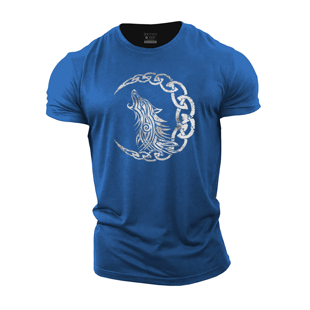 Viking Wolf Cotton T-Shirt