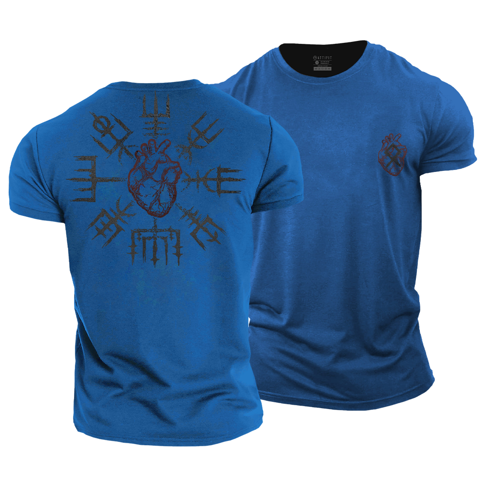 Viking Heart Cotton T-Shirt