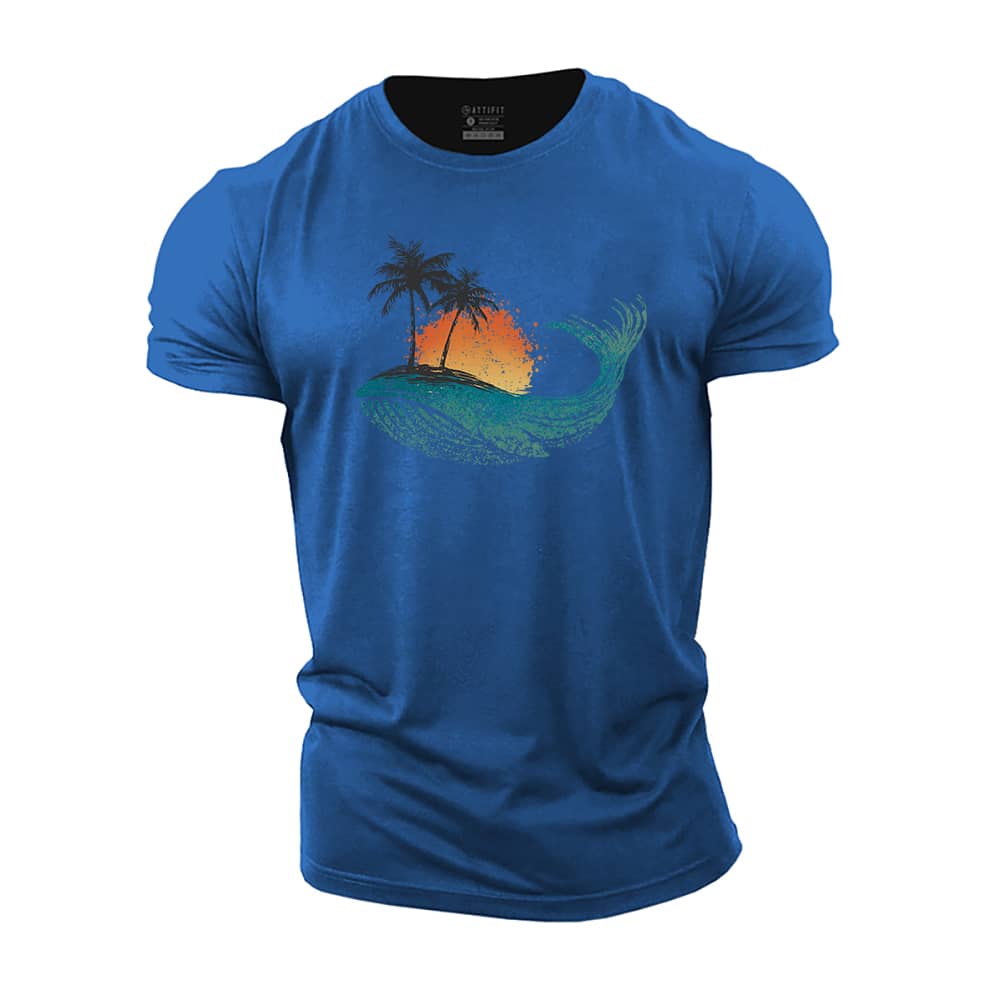 Whale Sea Cotton T-Shirt