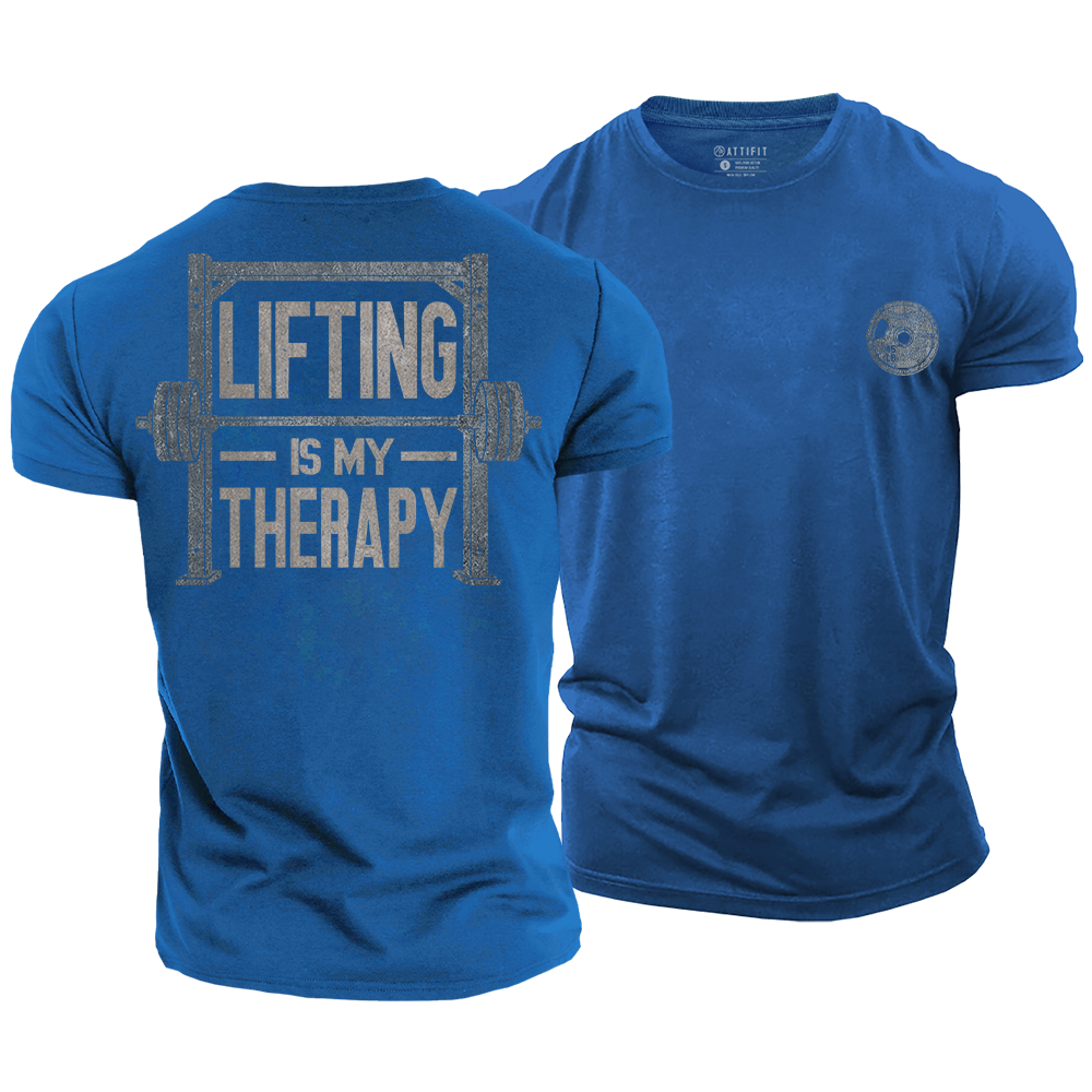 Lifting Is Therapy Cotton T-Shirt