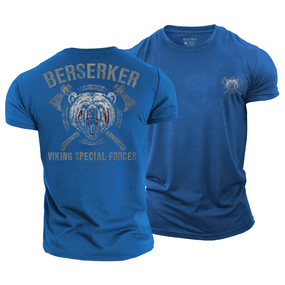 Berserker Bear Cotton T-Shirt