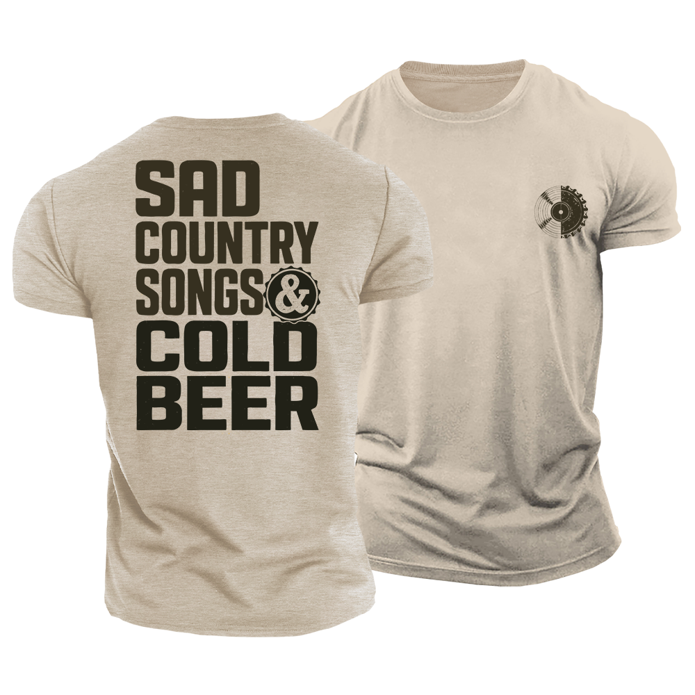 Cold Beer Country Cotton T-Shirt