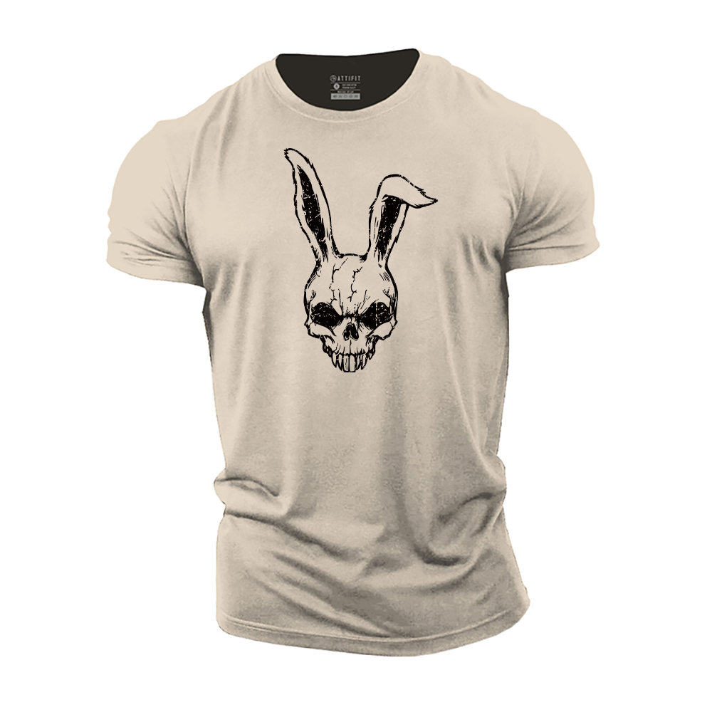 Skull Rabbit Cotton T-Shirt