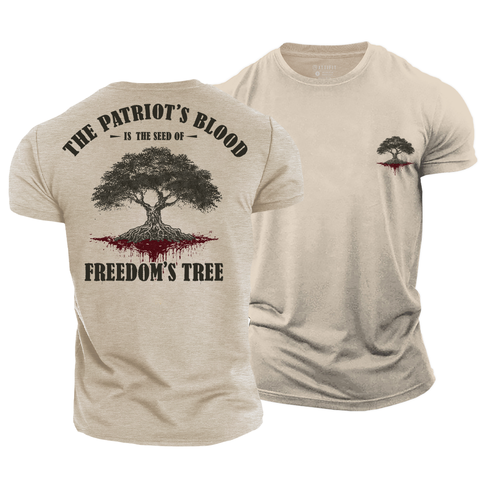 The Tree of Life - Patriotism Cotton T-Shirt
