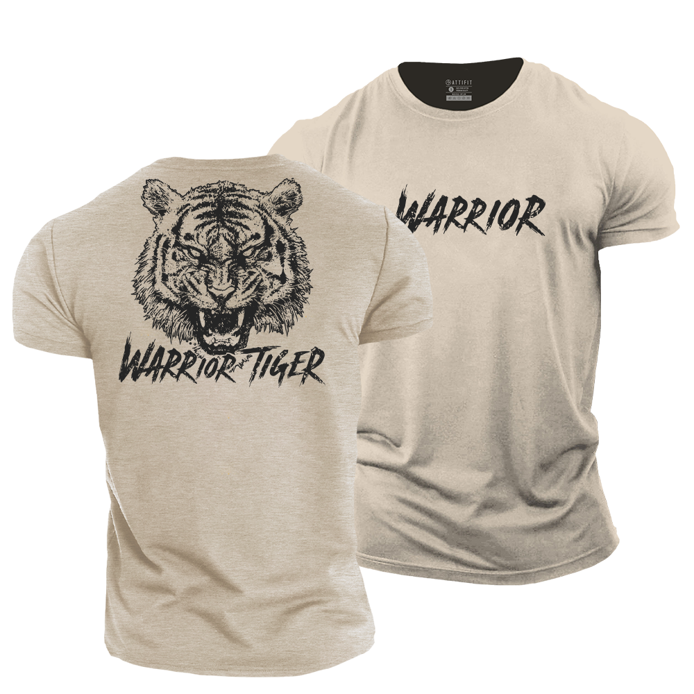Warrior Tiger Cotton T-Shirt