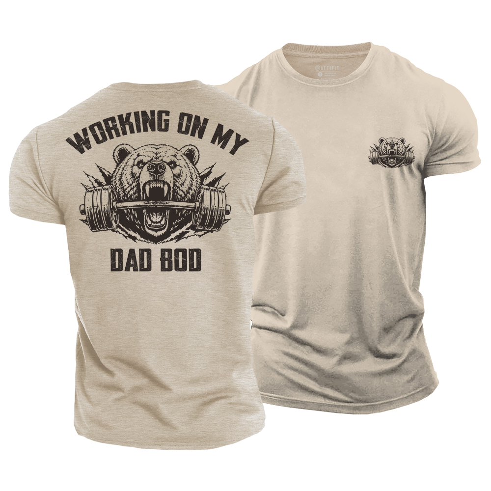 Bear Dad Workout Cotton T-Shirt