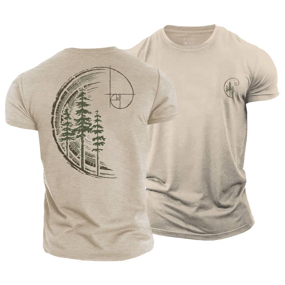 Golden Ratio Forest Cotton T-Shirt