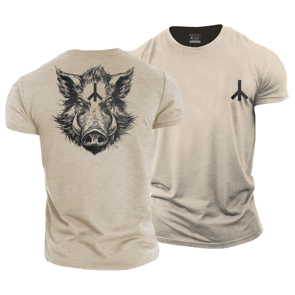 Boar Warrior Cotton T-Shirt