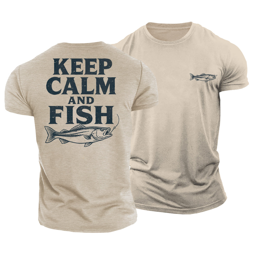 Hooked on Fishing Cotton T-Shirt