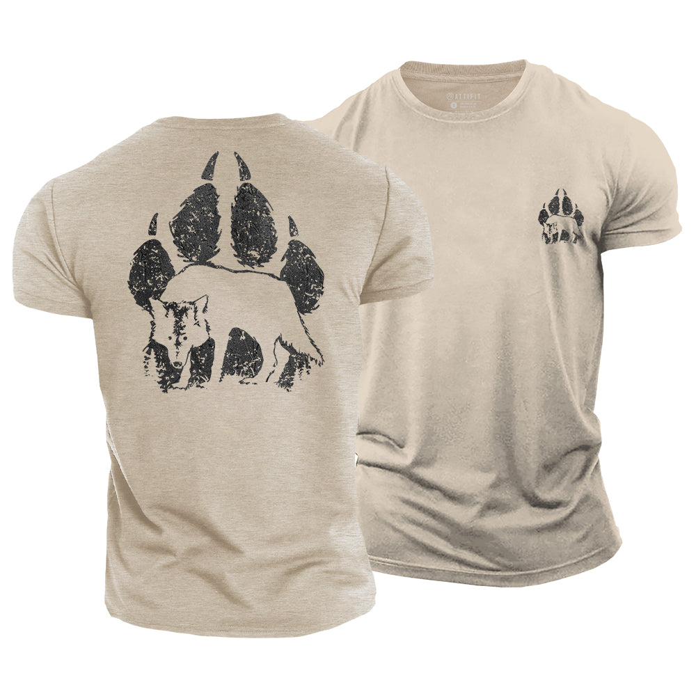 Wolf Paw Cotton T-Shirt