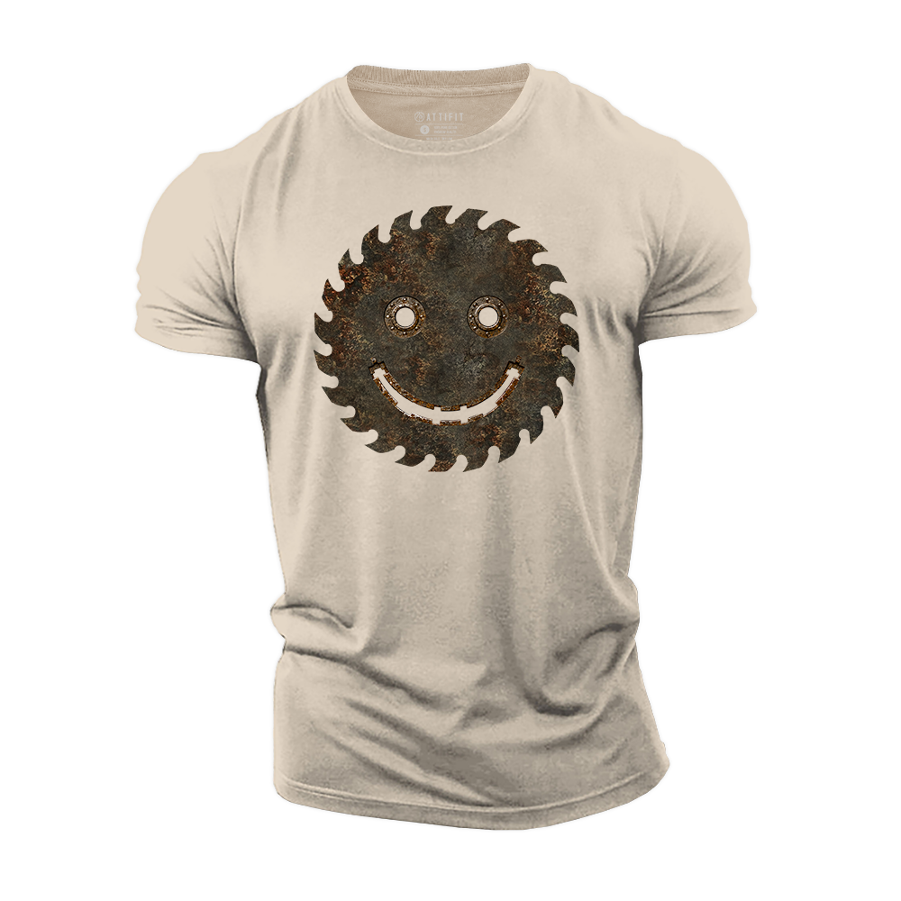 Rusted Joy Machine Cotton T-Shirt