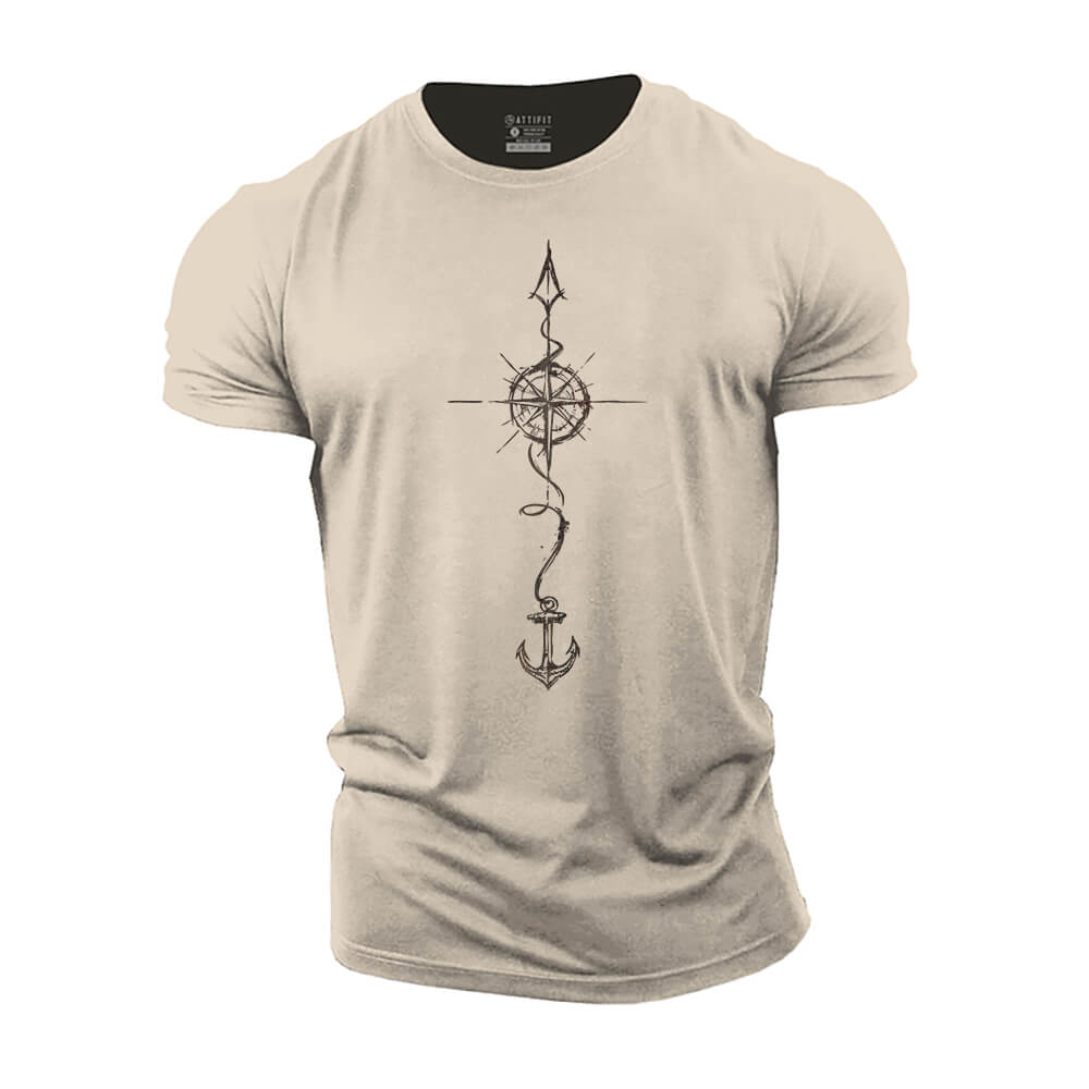 Compass Anchor Cotton T-Shirt