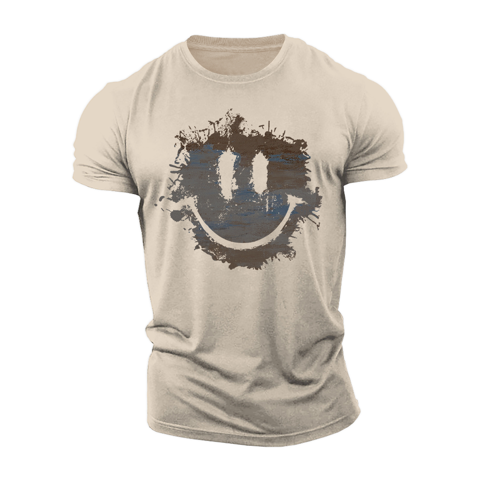Rough Smile Cotton T-Shirt