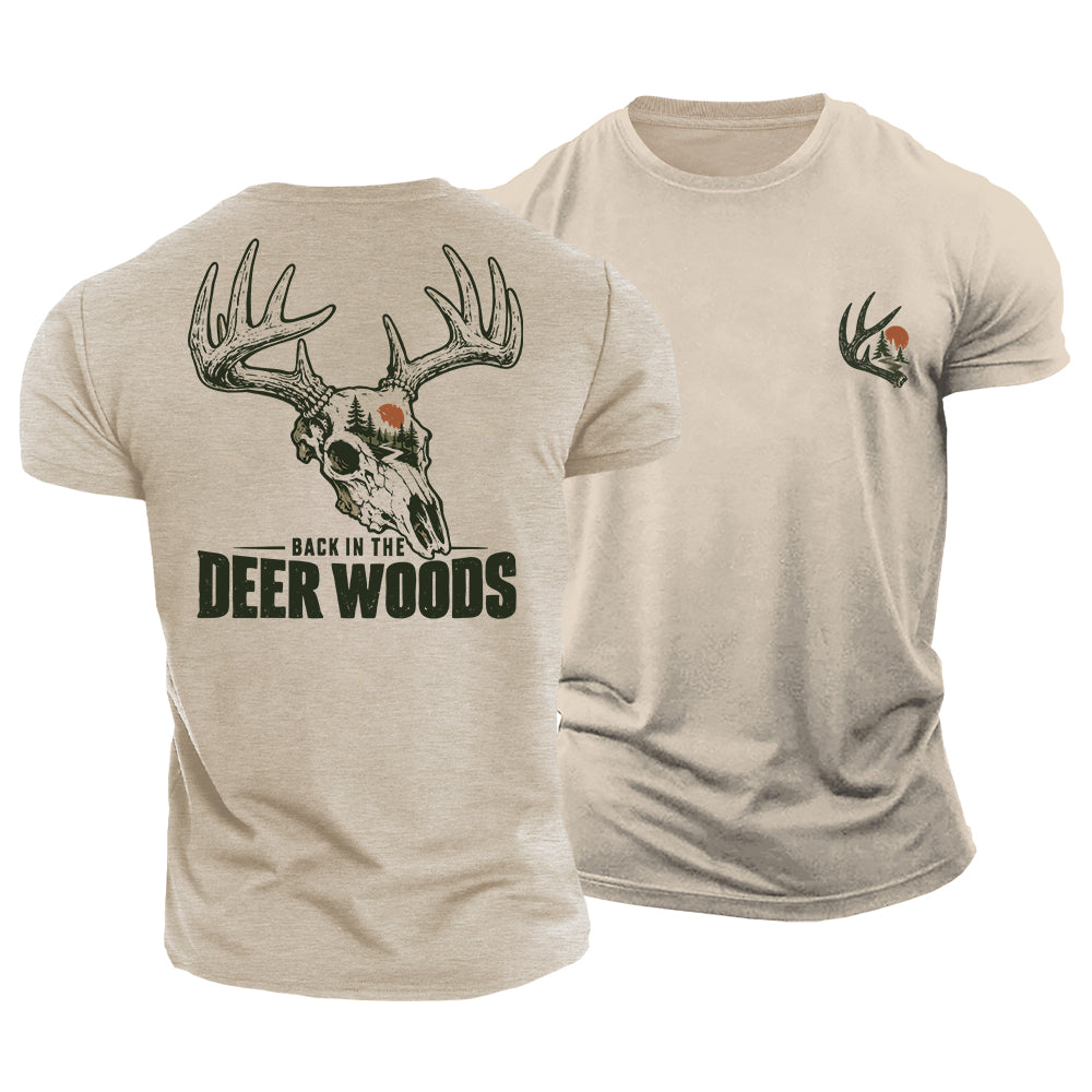 Back In Deer Woods Cotton T-Shirt