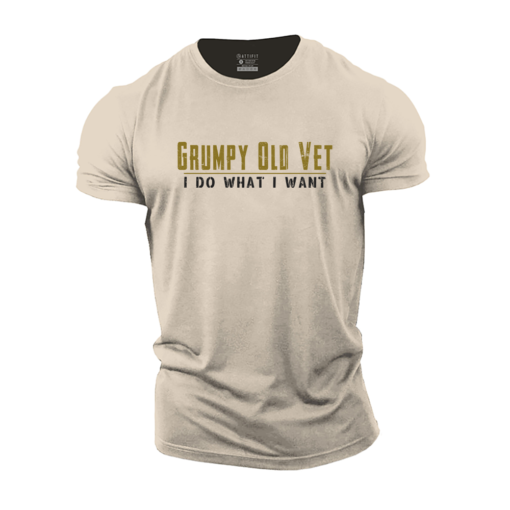 Grumpy Old Vet Cotton T-Shirt