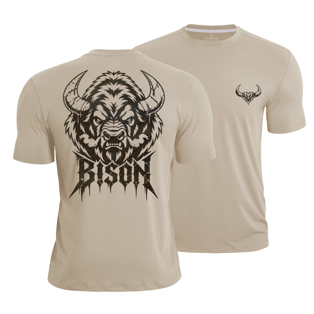 Built Like Bison Quick-Dry T-Shirt