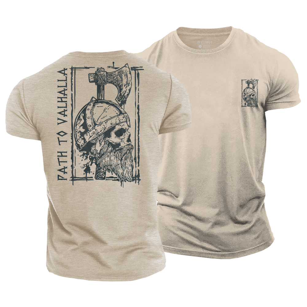 Wikinger-Grafik-T-Shirts aus Baumwolle