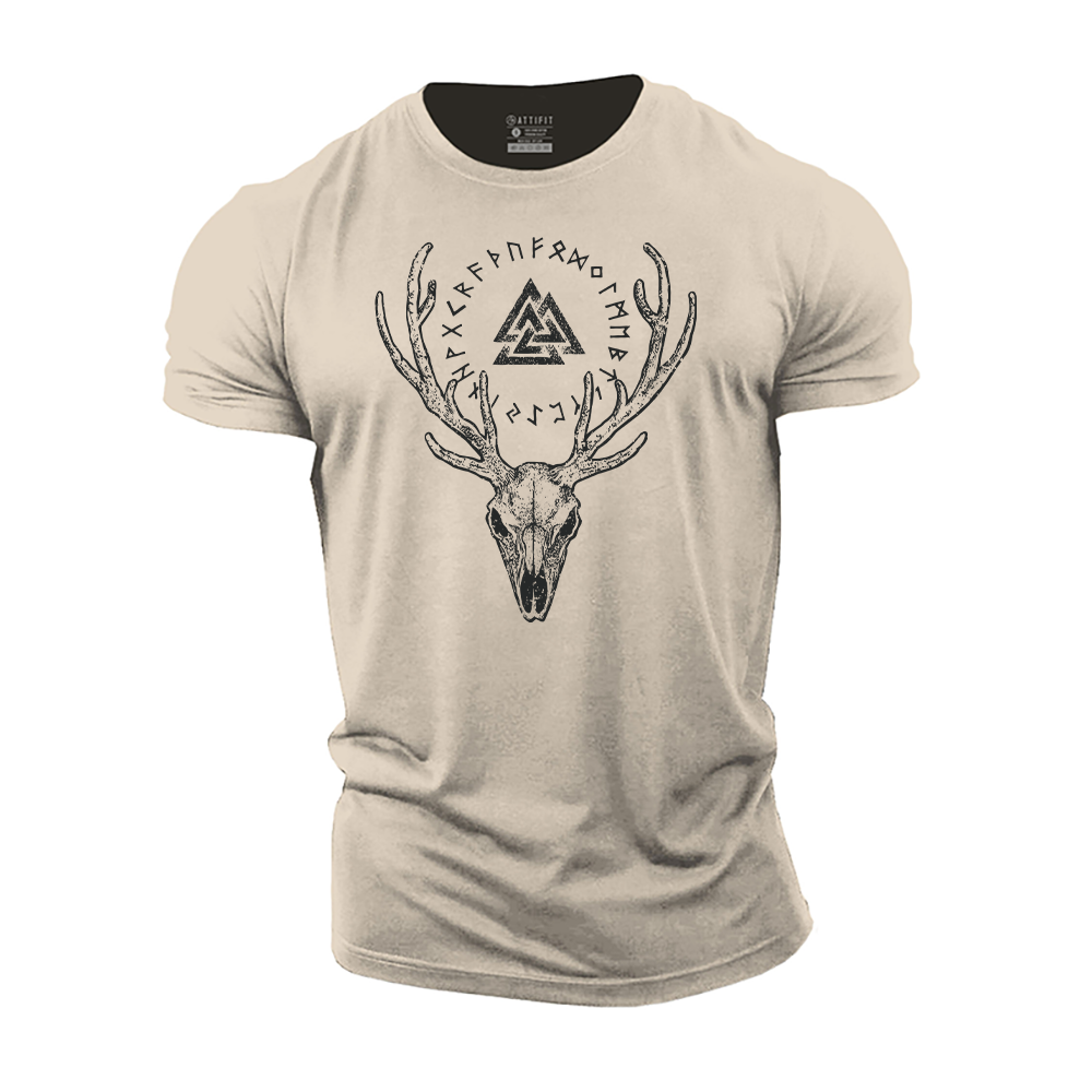 Viking Elk Cotton T-Shirt