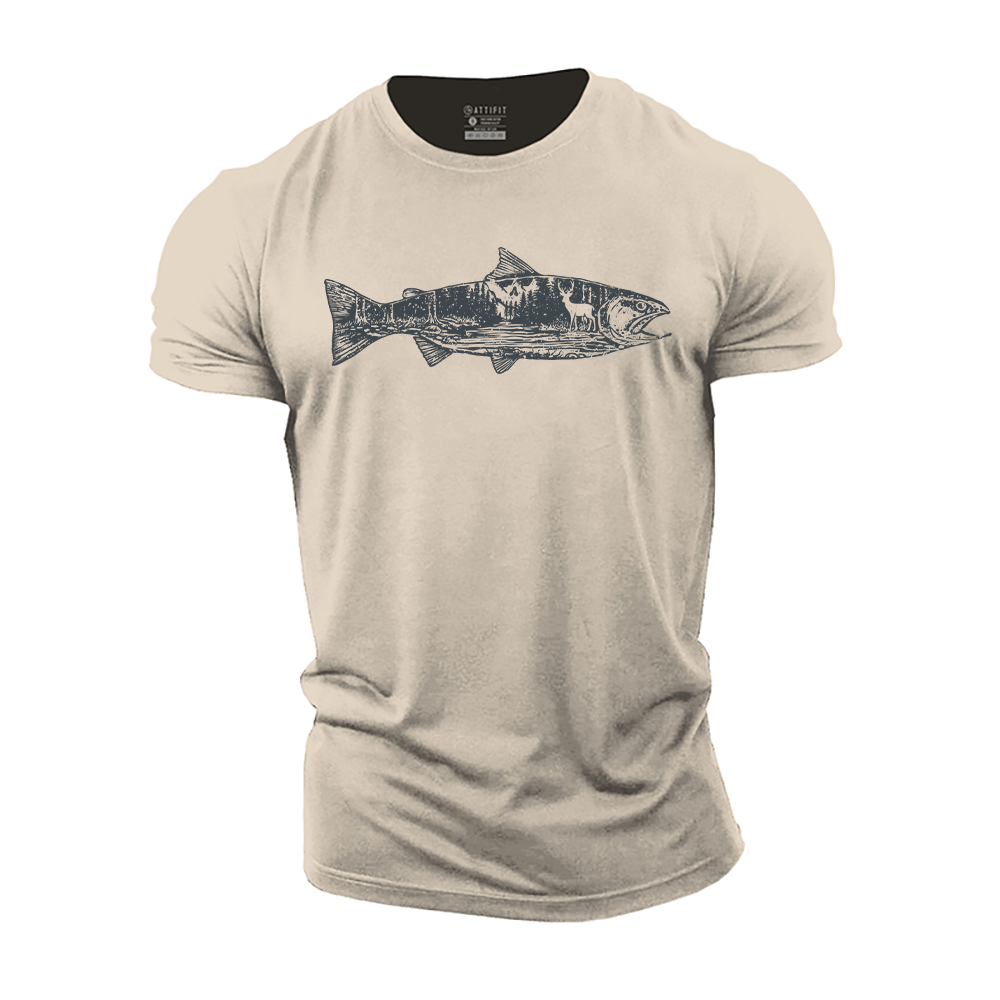 Fish of the Forest Cotton T-Shirt