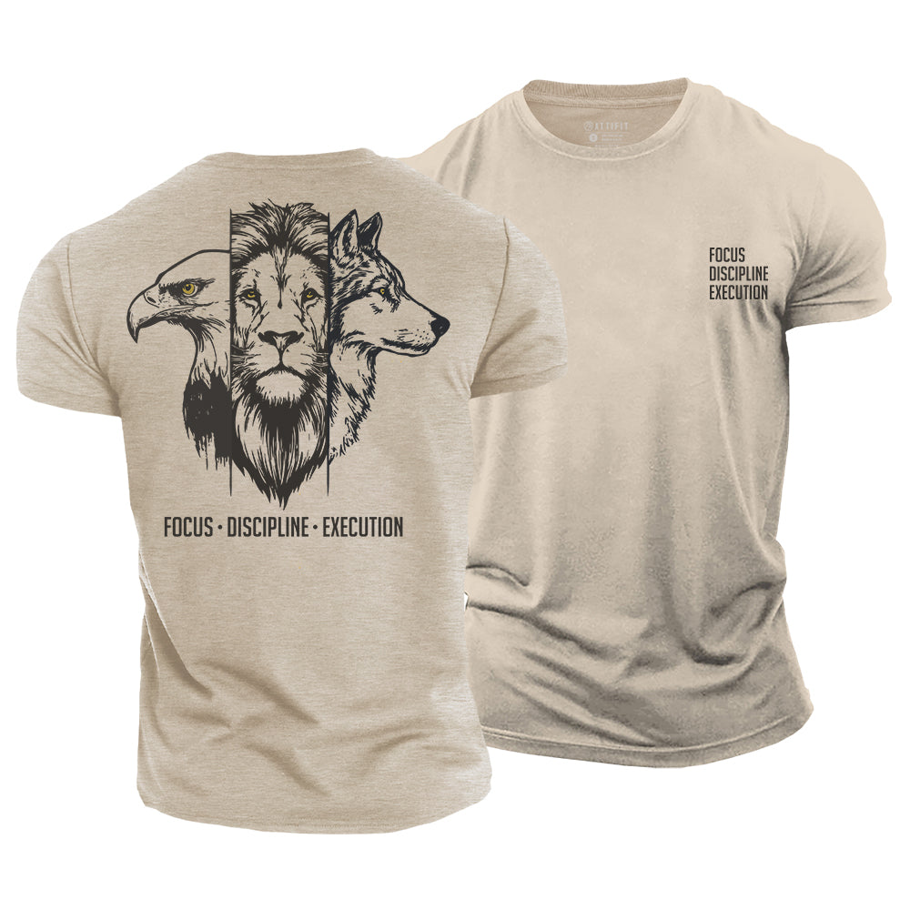 Focus Discipline Execution Cotton T-Shirt