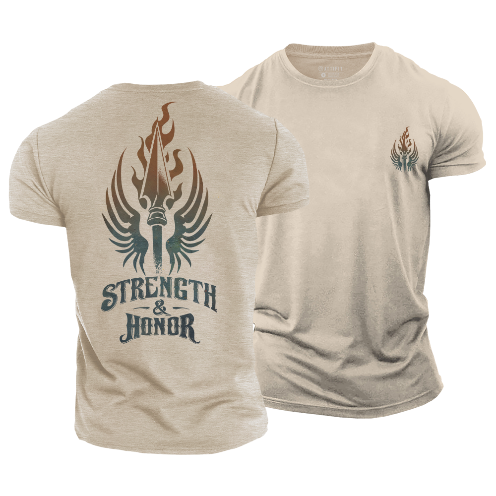 Strength and Honor Cotton T-Shirt
