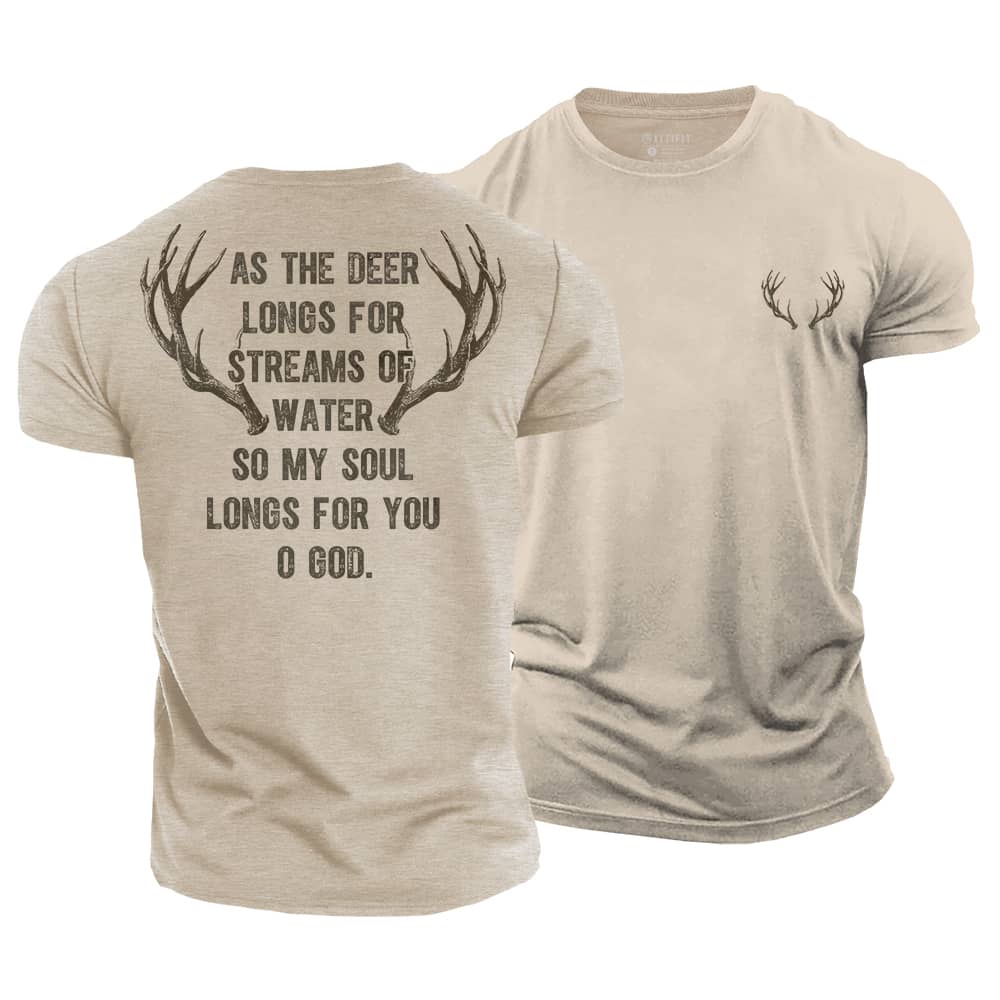 Longs For God Cotton T-Shirt