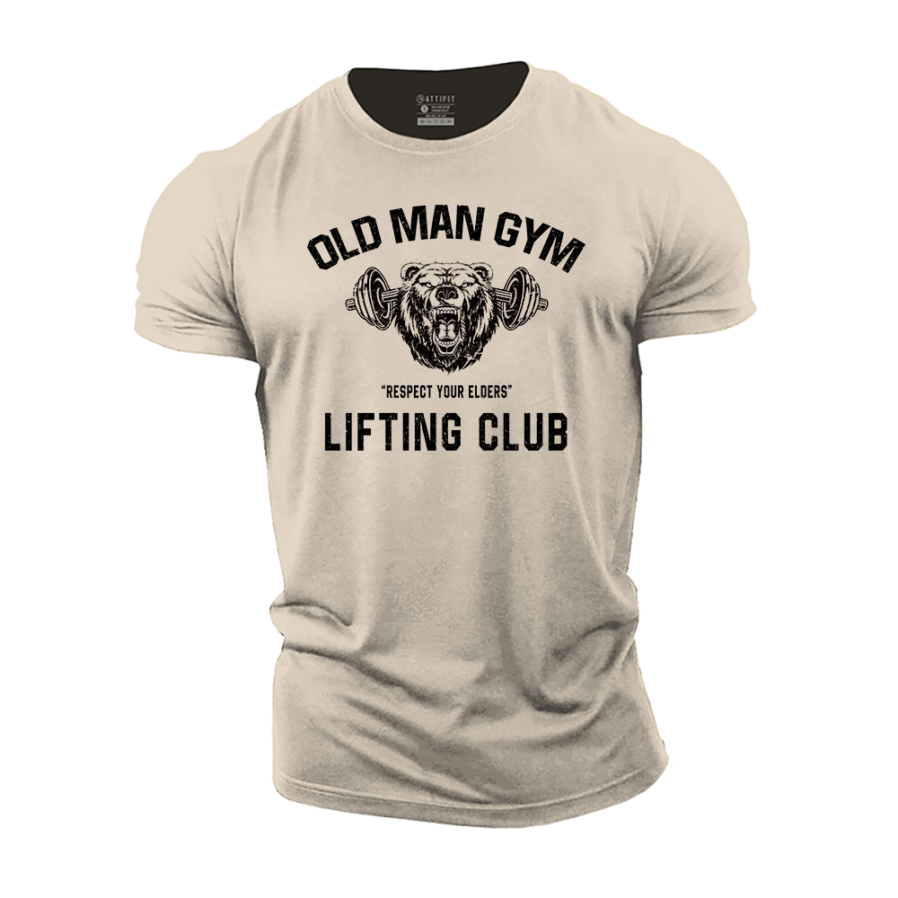 Old Man Gym Lifting Club Cotton T-Shirt