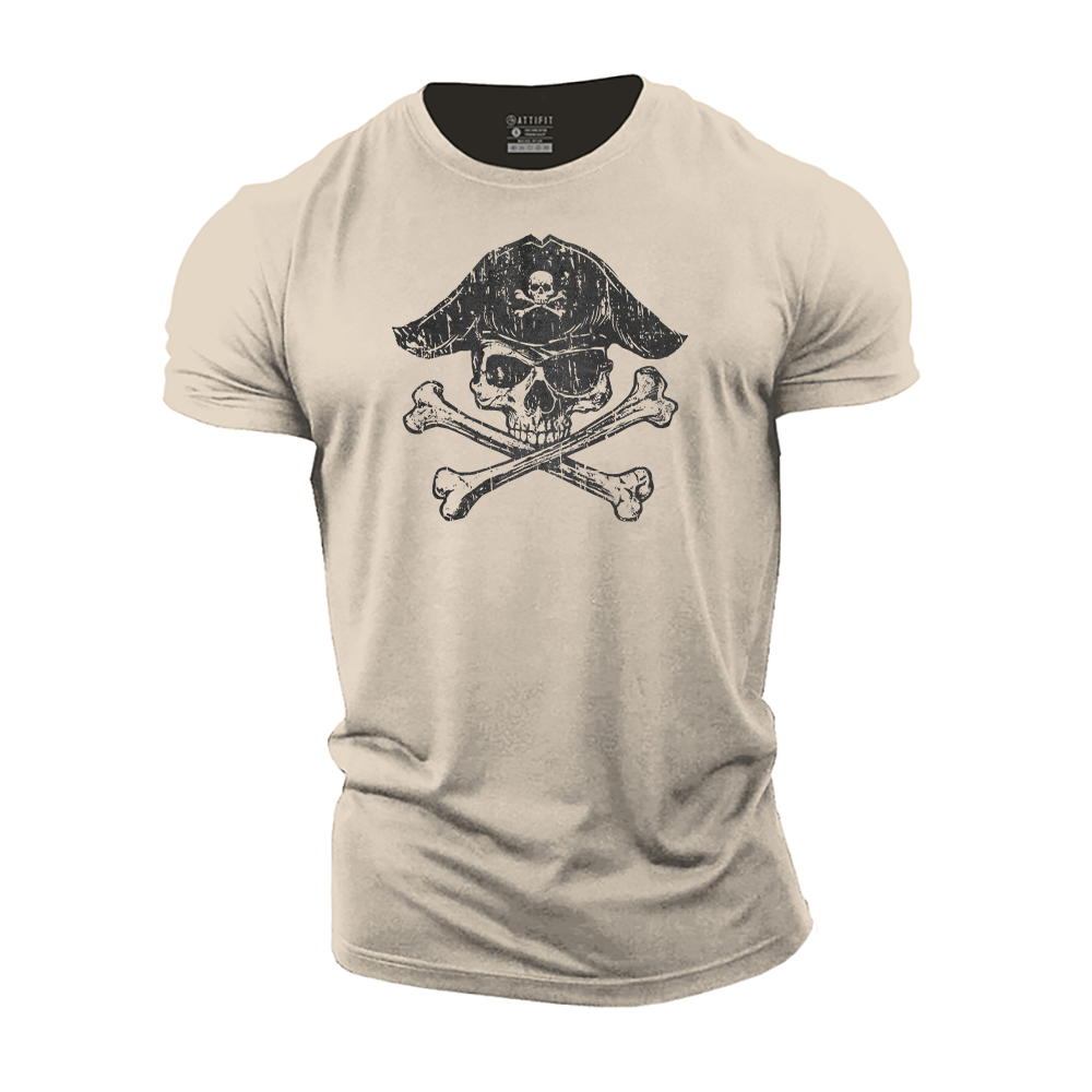 Pirate Skull Cotton T-Shirt