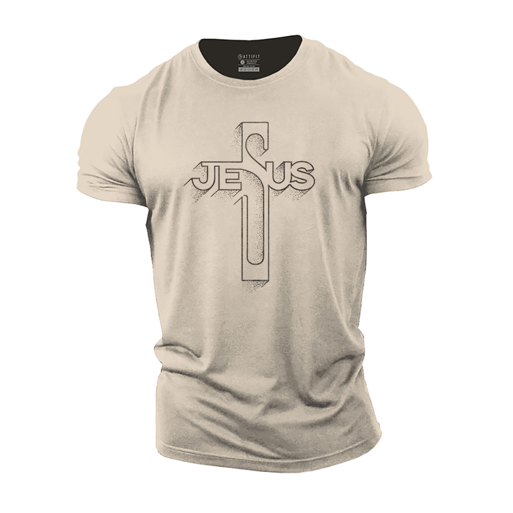 Jesus Cross Cotton T-Shirt