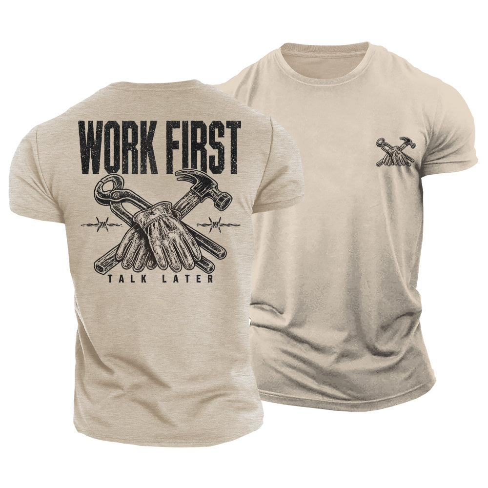 Work First Cotton T-Shirt