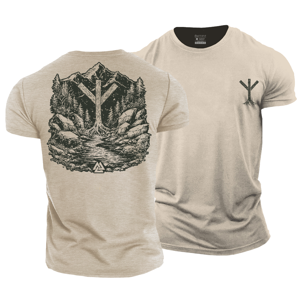 Viking Protection Rune Cotton T-Shirt