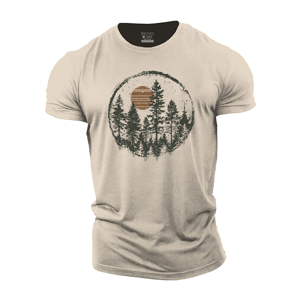 Forest Silhouette Cotton T-Shirt