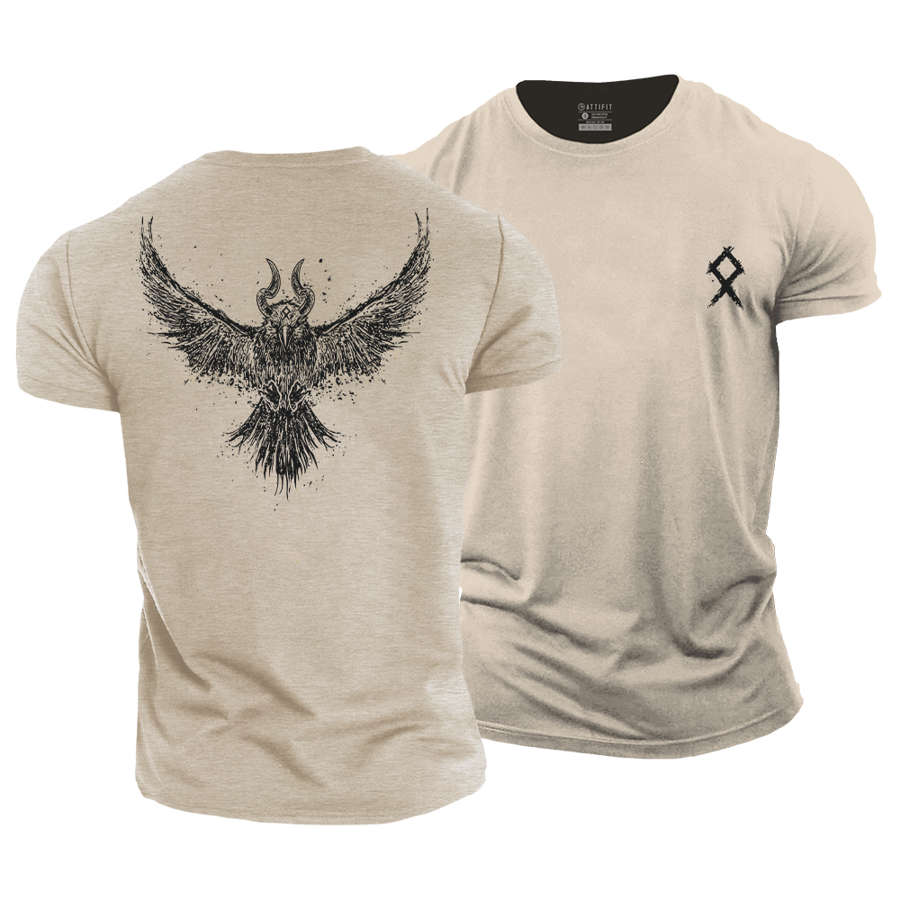 Viking Raven Cotton T-Shirt