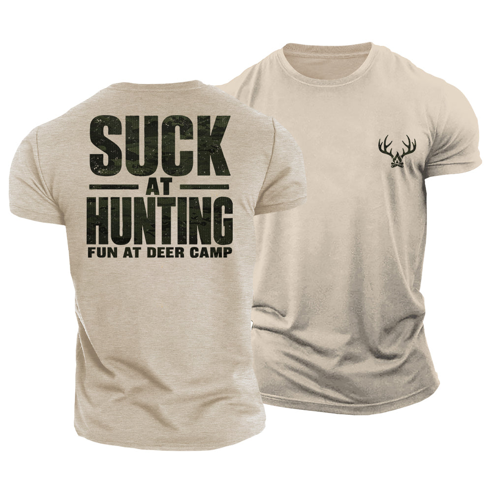 Fun At Deer Camp Cotton T-Shirt