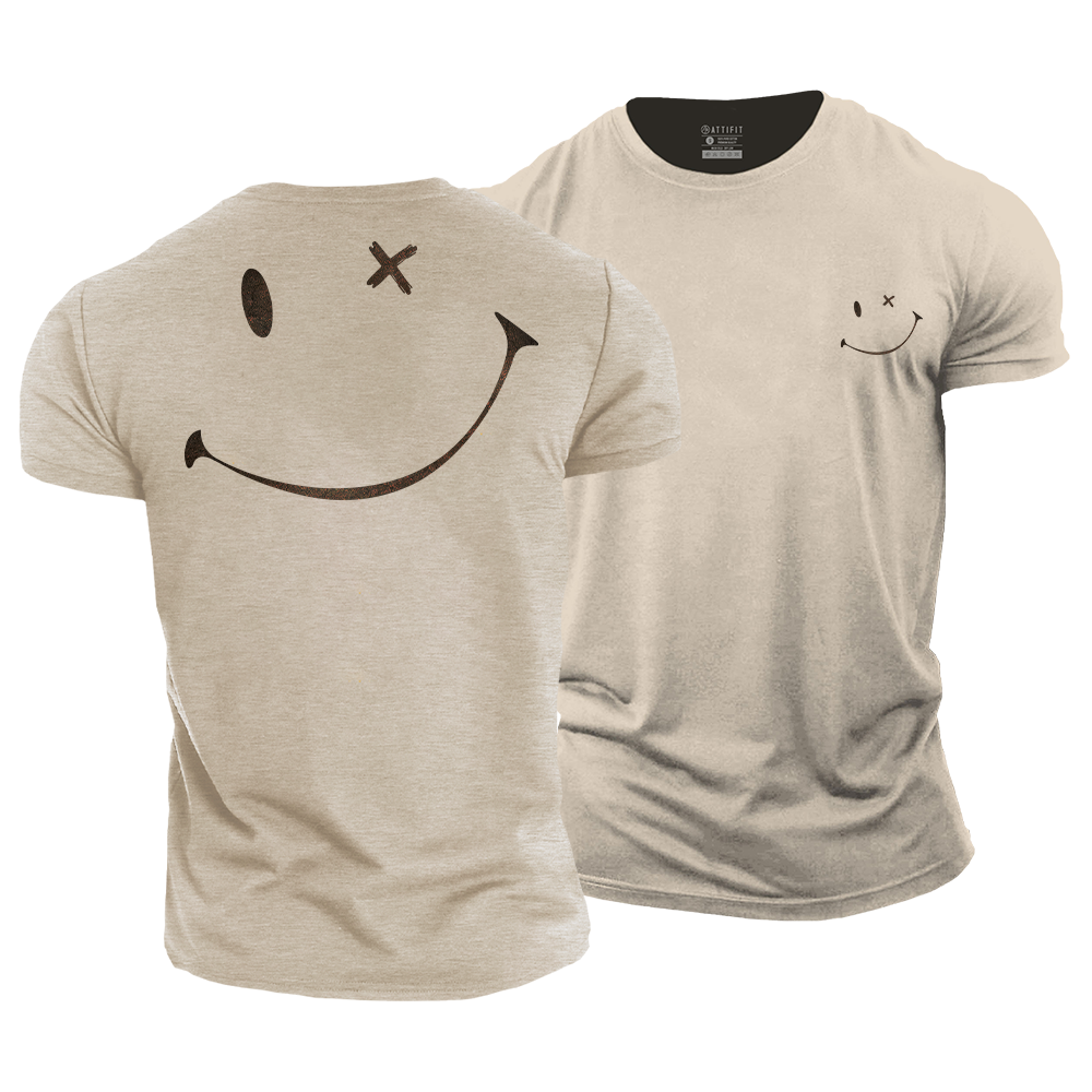 Simple Smiley Cotton T-Shirt