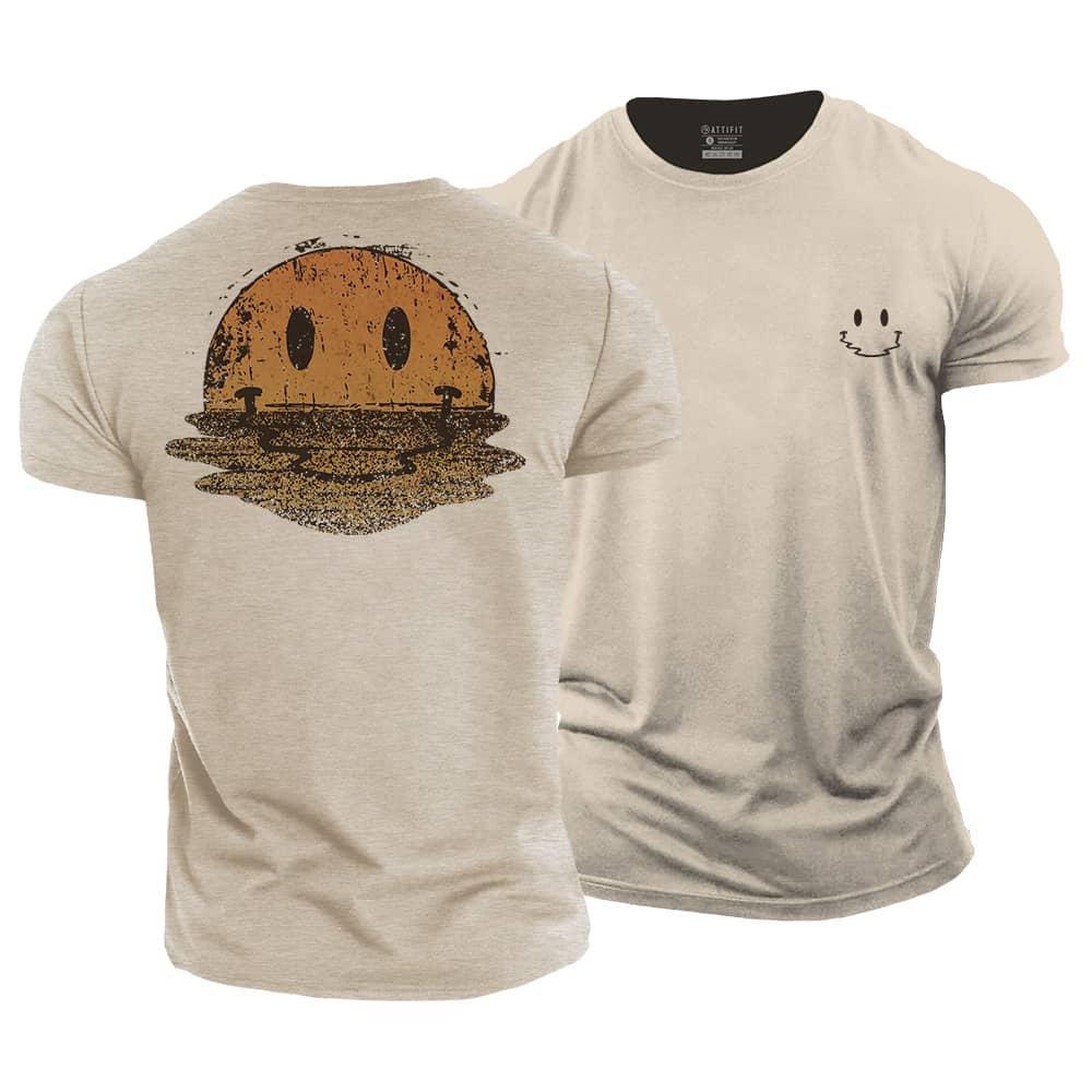 Smiley Reflection Cotton T-Shirt