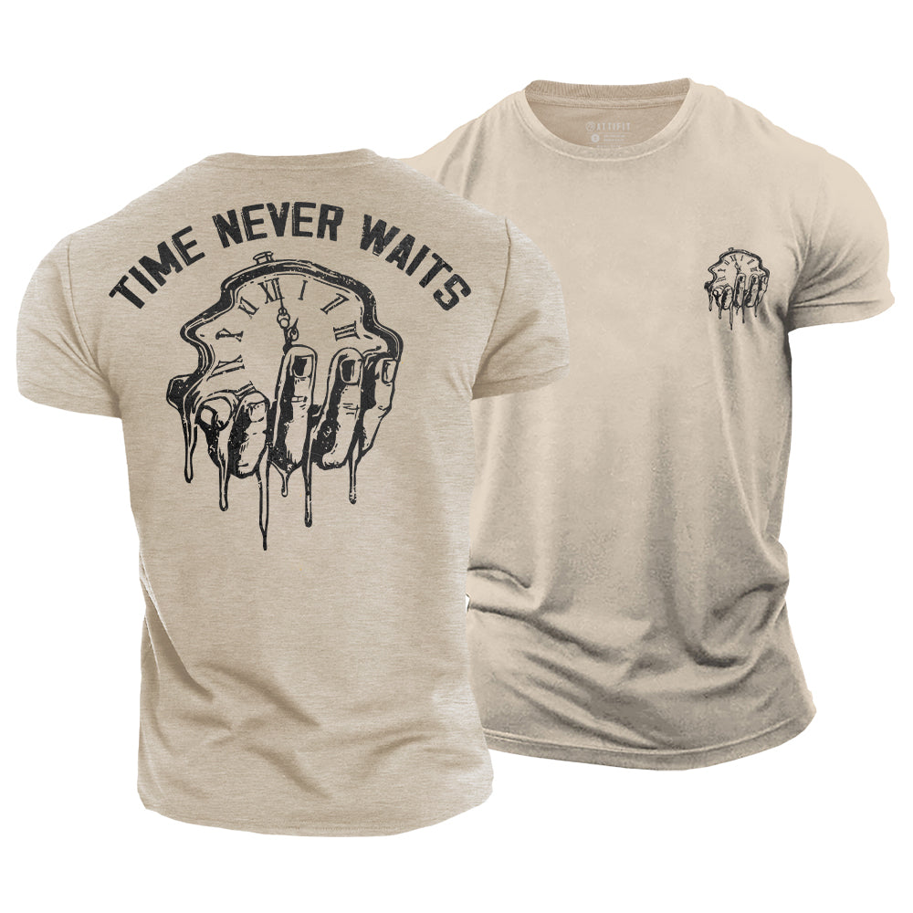 Time Never Waits Cotton T-Shirt