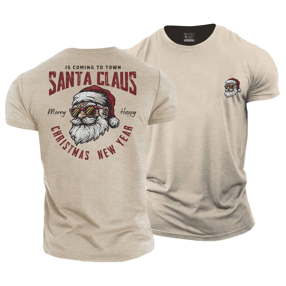 Santa Claus Is Coming Cotton T-Shirt