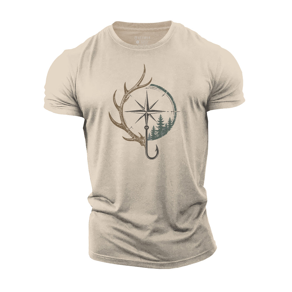 Outdoor Compass Cotton T-Shirt