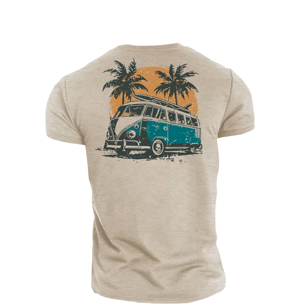 Bus Vacation Cotton T-Shirt
