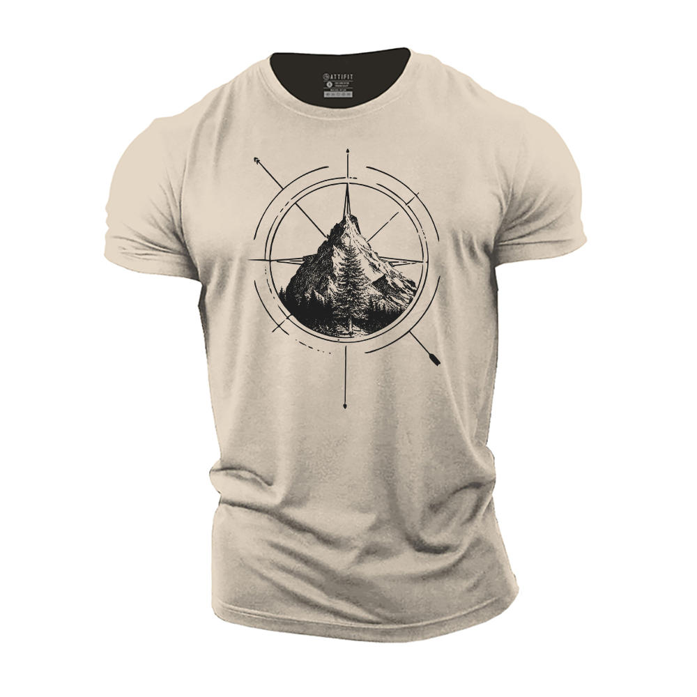 Compass Landscape Cotton T-Shirt