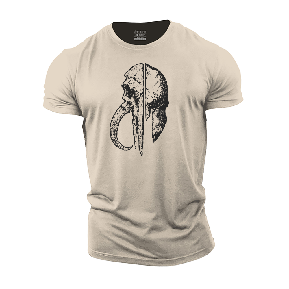 Skull Warrior Cotton T-Shirt